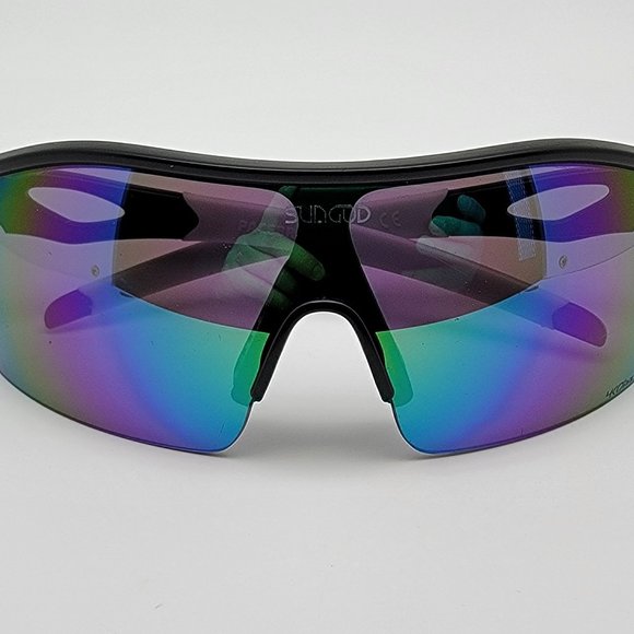 *SOLD* SunGod Pacebreakers Matte Black Frame Polarized Green Lens Sunglasses - Picture 10 of 14